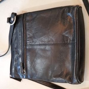 Leather crossbody